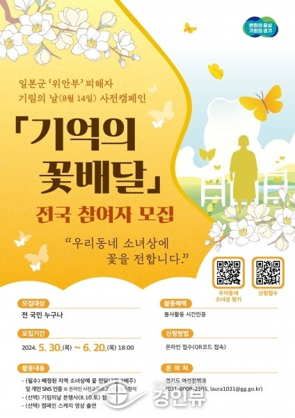 ‘기억의 꽃배달’로 일본군 ‘위안부’ 피해자를 기억해요